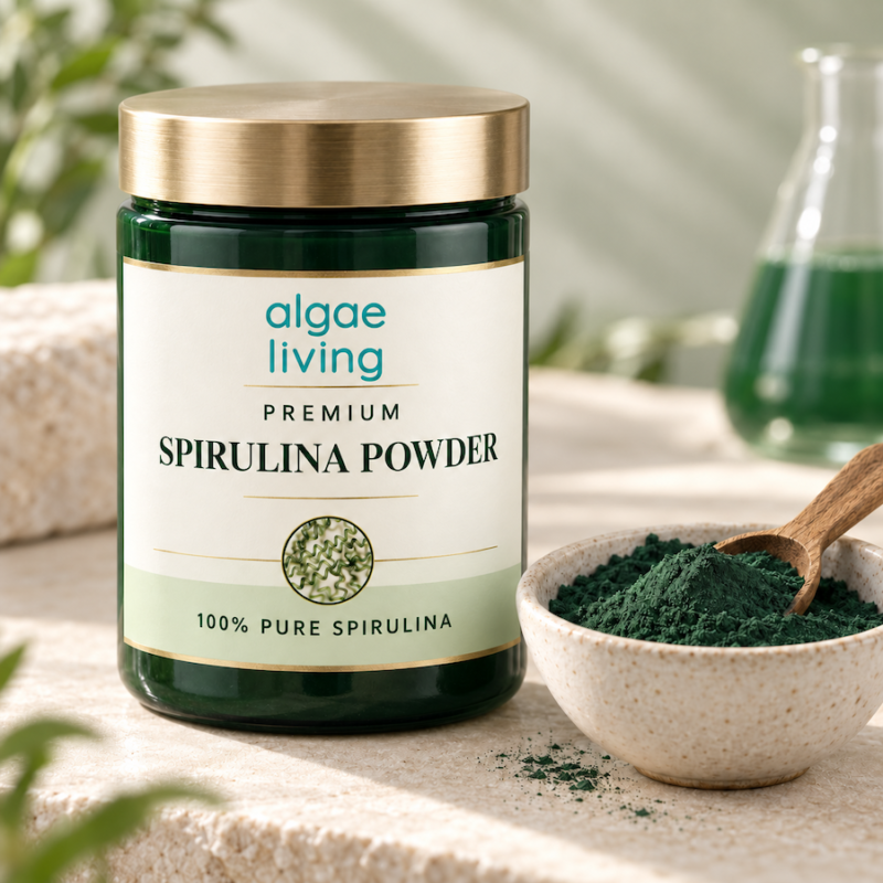 Algae Living Premium Pure Spirulina AAA Powder (Food Grade, Wellness)